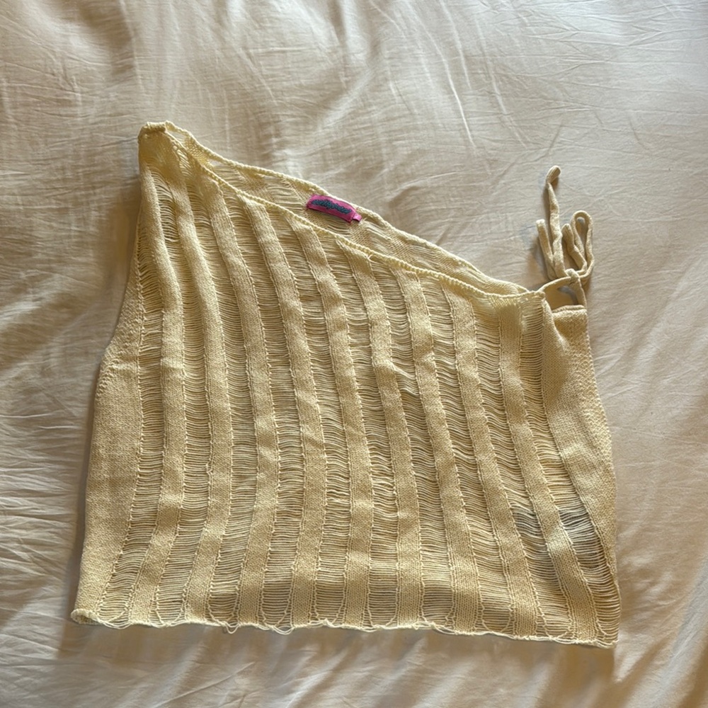 Edikted Cream Knit Sweater